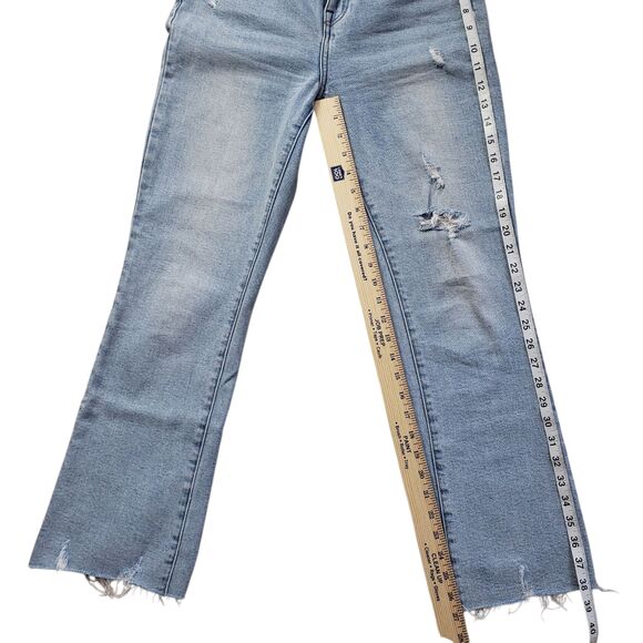 Pistola Lennon Bootcut Jeans Womens 27 Denim High Rise Distressed Crop - Picture 7 of 13